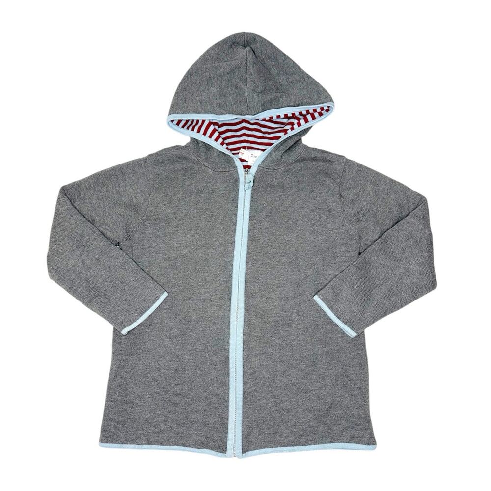 Hanna Andersson Reversible Hooded Zip Up Cardigan Size 110cm (5)